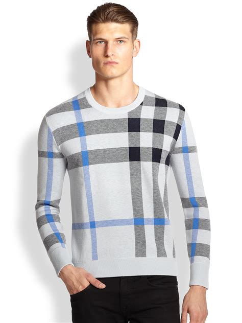 burberry brit check cuff turtleneck sweater|burberry clothing for men.